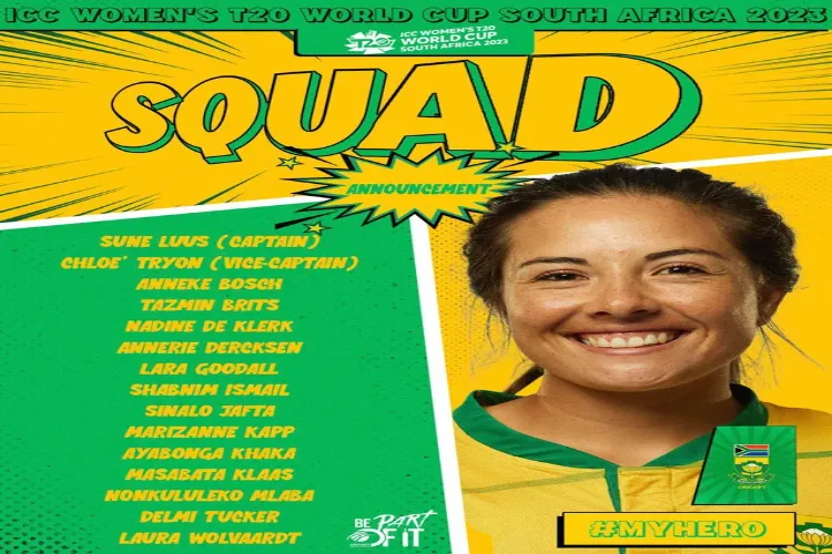 South Africa's squad for ICC Women's World Cup announced