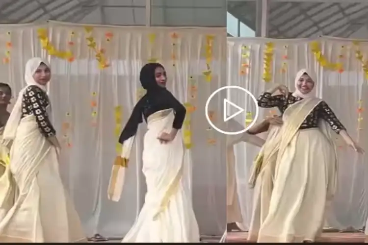 Onam, the passionate dance of Muslim girls in hijab went viral, people praised cultural harmony