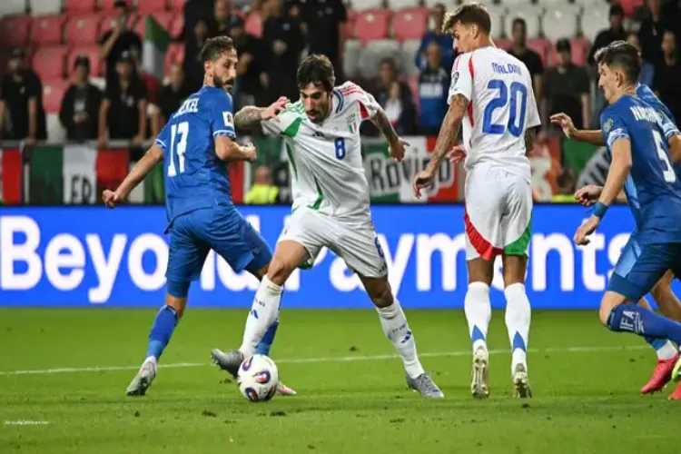 Italy beat Israel 5-4 with a rain of goals, Tonali became the hero