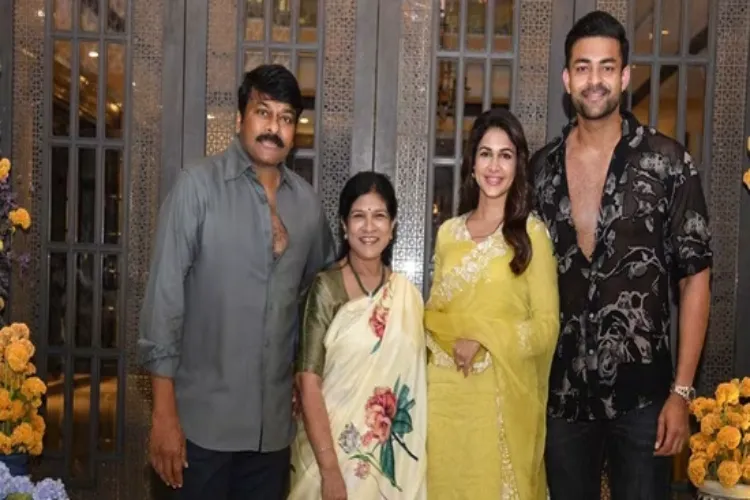 Chiranjeevi shares cute picture with Varun Tej's son