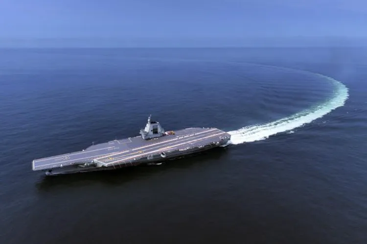 China's new aircraft carrier passes through Taiwan Strait for the first time