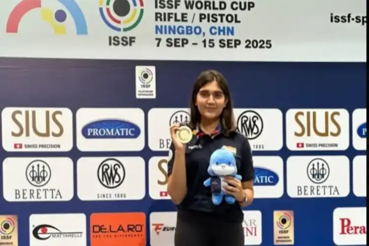 Isha ends India's medal drought by winning gold in women's air pistol