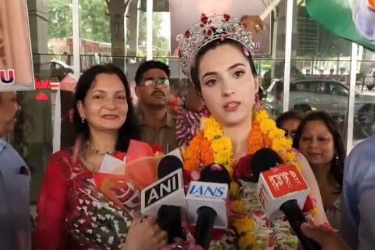 Miss International India 2025 Rush Sindhu received a grand welcome in Nagpur