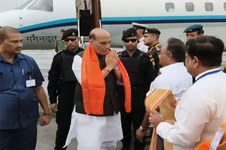 Defence Minister Rajnath Singh arrives in Kolkata ahead of 16th Combined Commanders' Conference 2025