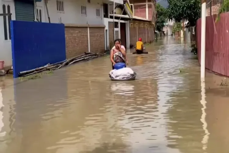 Manipur: Two major rivers in Imphal valley in spate, large part of agricultural land submerged
