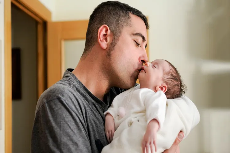 Why should you not kiss a newborn baby?