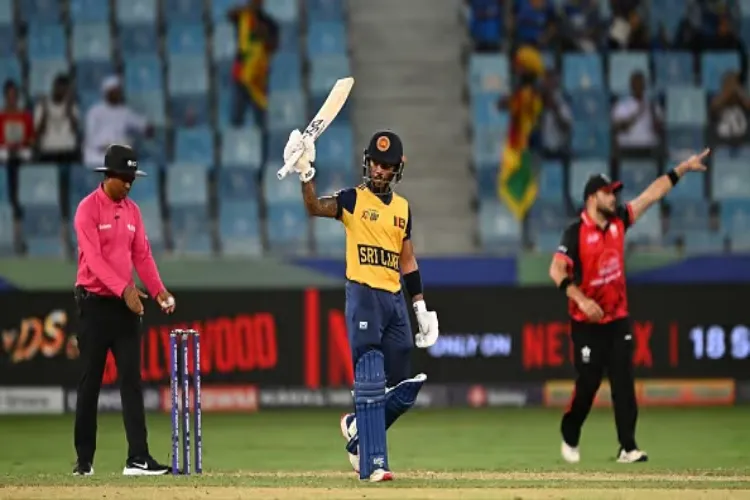 Nissanka's half-century powers Sri Lanka to four-wicket win over Hong Kong