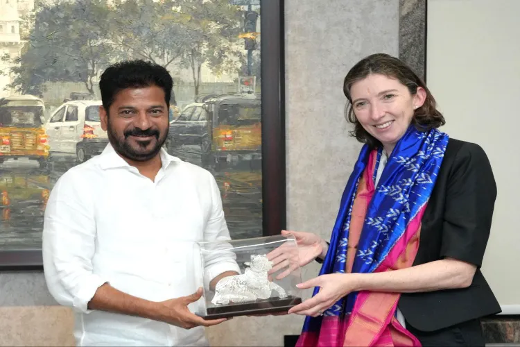 Telangana CM Revanth Reddy has called on British companies to invest in the pharma, EV, and future city development sectors.