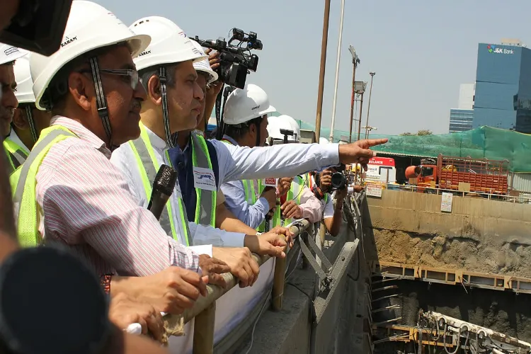 Railway Minister Ashwini Vaishnav started the construction work of the tunnel for the bullet train.