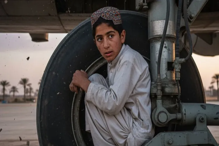 The astonishing journey of an Afghan teenager from Kabul to Delhi: He reached his destination by hiding in the landing gear of an airplane.