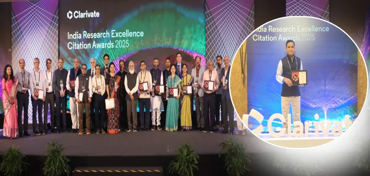 Clarivate 2025: Dr. Khalid Raza receives the individual research excellence award, and JMI receives the institutional research excellence award.