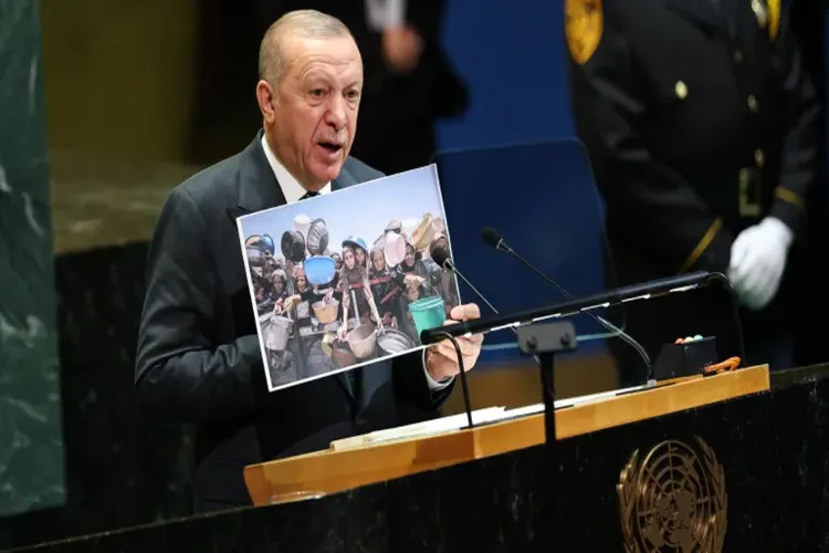 Turkish President Erdogan once again raised the Kashmir issue at the UN General Assembly.