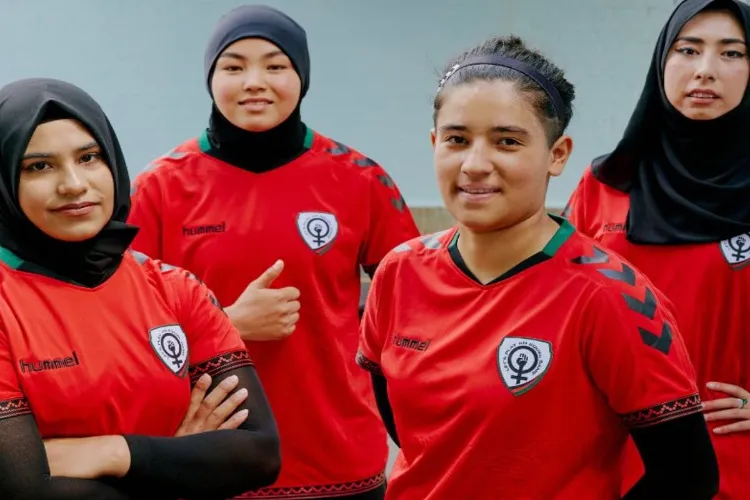 Afghanistan women's football team, made up of refugee players, will play its first official match at a FIFA-backed event.