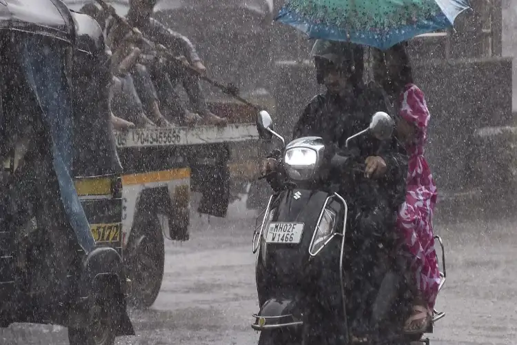 Rain lashes Odisha as low pressure area intensifies into 'well-marked system'