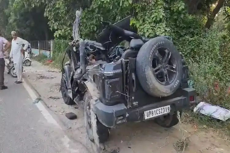 Gurugram: Deadly crash kills five on NH Exit 9 as SUV hits divider at high speed 
