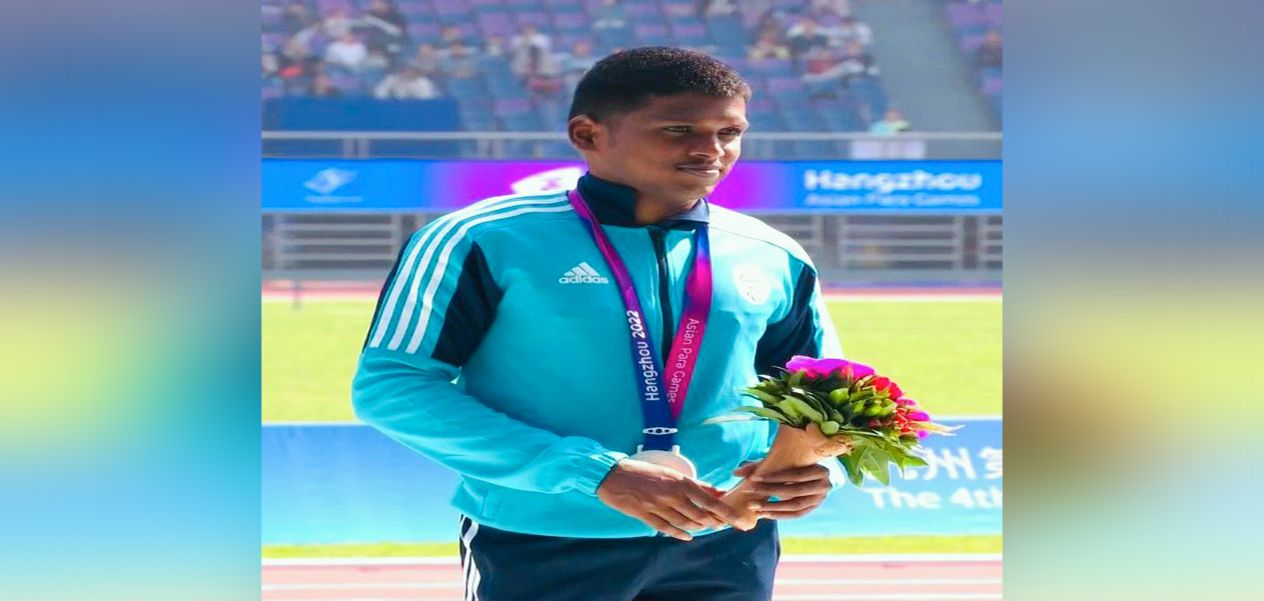 Chief Minister Nitish Kumar announces a reward of 75 lakh rupees for para-athlete Shailesh for winning the gold medal.