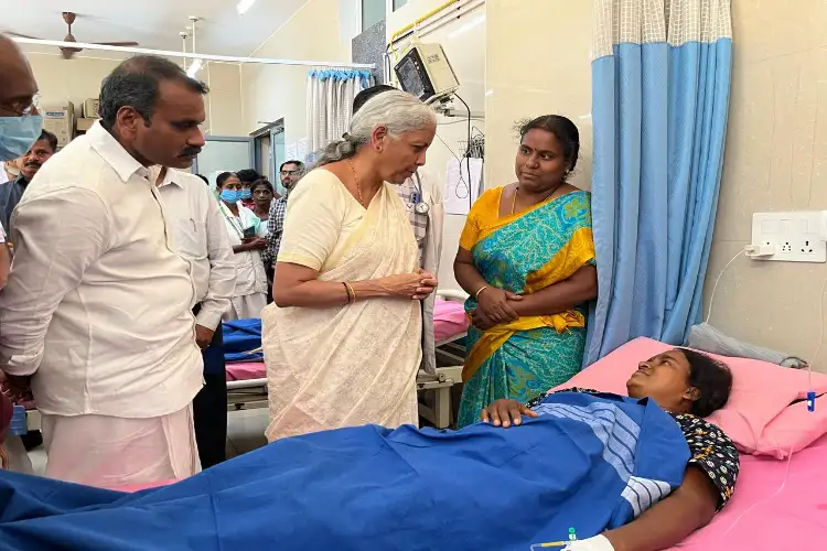 Nirmala Sitharaman meets families of Karur stampede victims, assures help