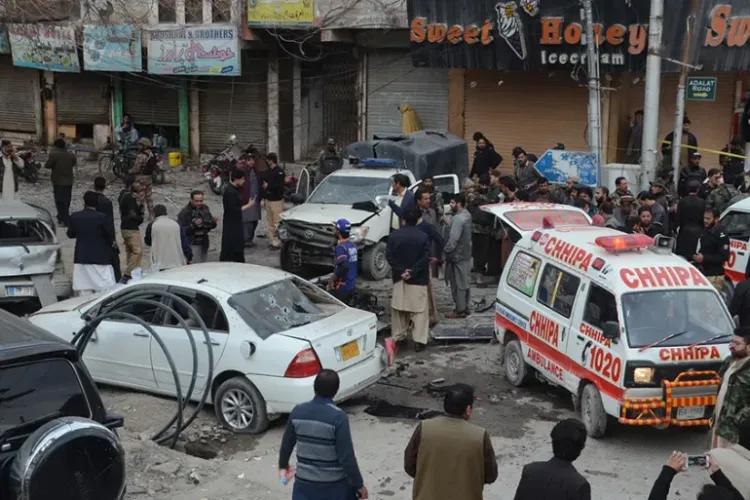Massive bomb blast in Quetta: 10 killed, over 30 injured, suicide attack suspected