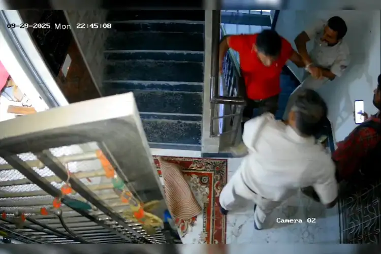 A drunk teacher abused a company representative and snatched his food in Delhi's Narela.