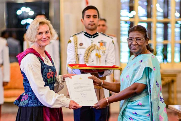 Ambassadors of four countries, including Canada and Slovenia, presented their credentials to President Murmu.