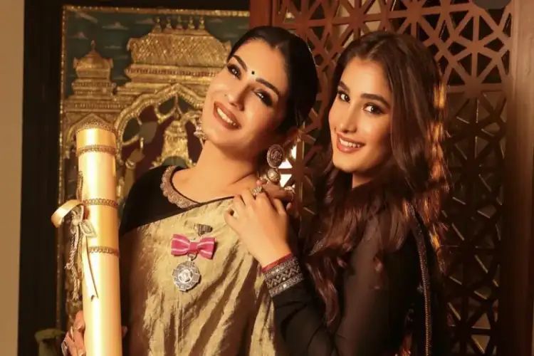 Raveena, daughter Rasha make their first-ever brand debut together as they launch Reliance Jewels' new festive collection