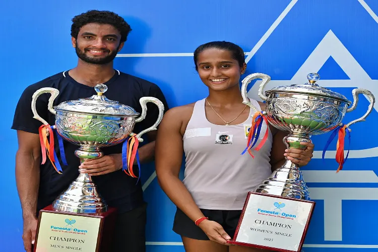 30th Fenesta Open National Tennis Championship: Manish Sureshkumar and Vaishnavi Adkar win singles titles