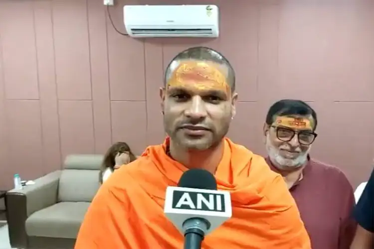 Shikhar Dhawan joins Bhasma Aarti Ritual at Shri Mahakaleshwar Temple