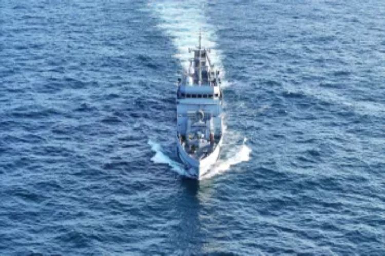 Indian Navy commissions anti-submarine warship 'Androth' at Visakhapatnam