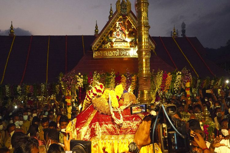 Sabarimala gold plated controversy: Opposition again disrupts Assembly proceedings, demands minister's resignation