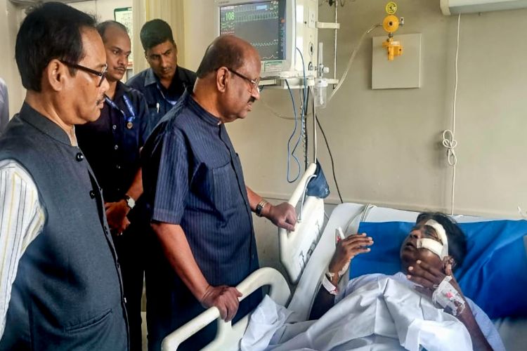 Bengal Governor Ghosh visits injured BJP leaders at Siliguri hospital