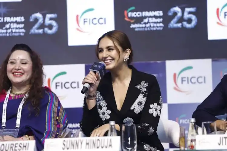 Huma Qureshi, Vani Tripathi Tikoo, and Sunny Hinduja discuss MP's cinematic potential at FICCI Frames 2025