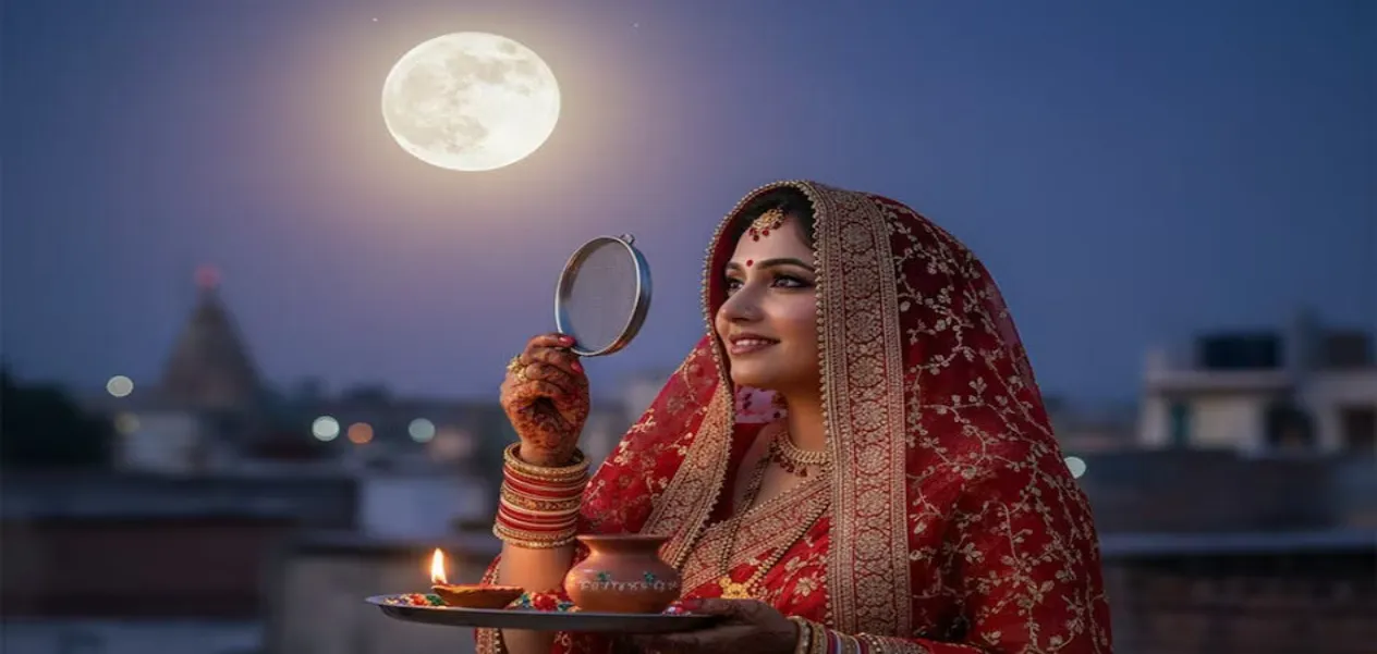 When is the auspicious time for Karva Chauth in 2025? When will the moon rise? Learn the ritual.