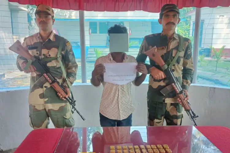 WB: BSF apprehends smuggler with gold biscuits worth Rs 2.82 crore on India-Bangladesh border
