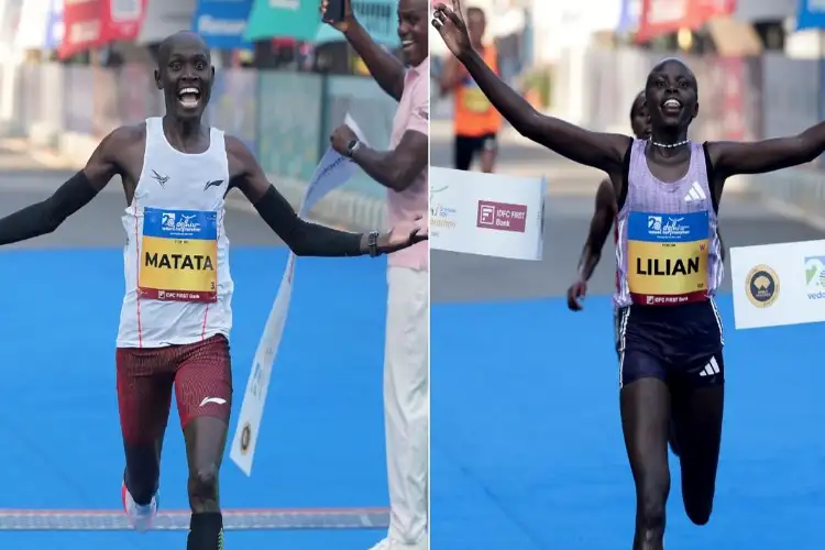 Kenyans Matata, Rengeruk take home title wins in Delhi Half Marathon; Abhishek Pal, Seema top Indian runners