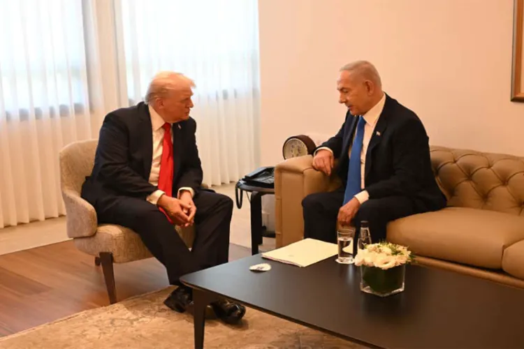 Netanyahu meets Trump at Knesset, accepts Egypt's invite for Gaza Peace Summit