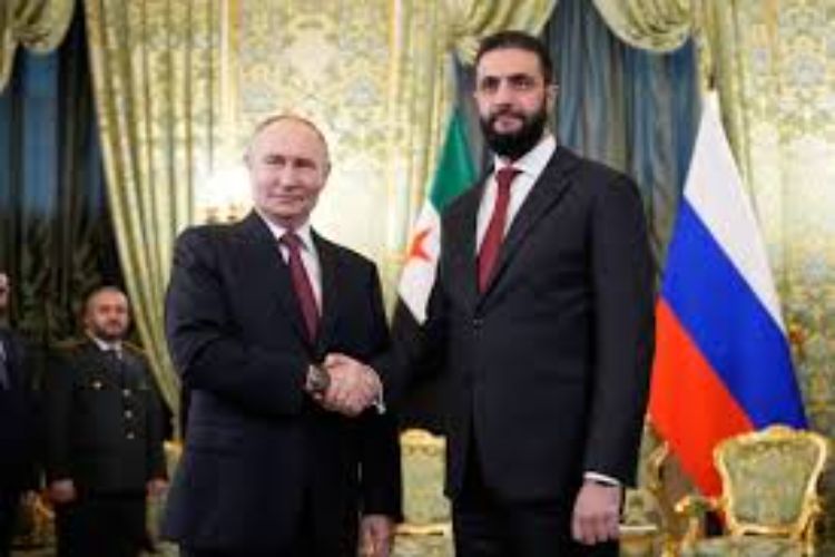Syria's interim leader Ahmed al-Sharaa meets with Putin in Moscow