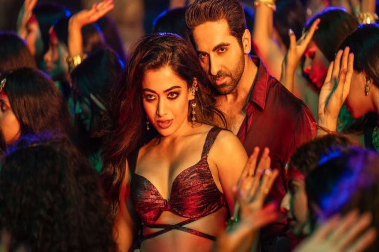 Ayushmann Khurrana and Rashmika Mandanna rocked Delhi with their dance and singing from 'Thamma'.