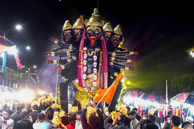 People throng West Bengal's Champahati firecracker market ahead of Diwali, Kali Puja