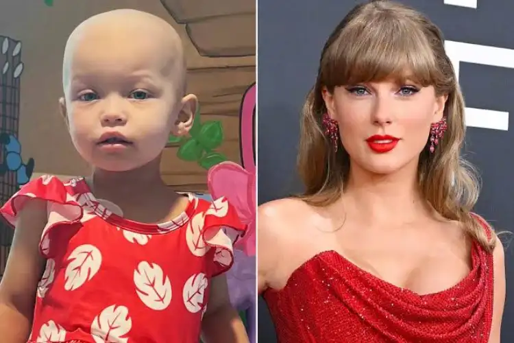 Taylor Swift donates $100,000 to 2-year-old girl suffering from brain cancer, fans follow footsteps
