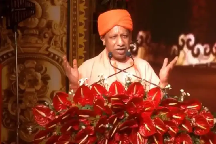 Uttar Pradesh CM greets saints, joins Deepotsav celebrations in Ayodhya; performs aarti, pulls 'Pushpak Vimaan' chariot