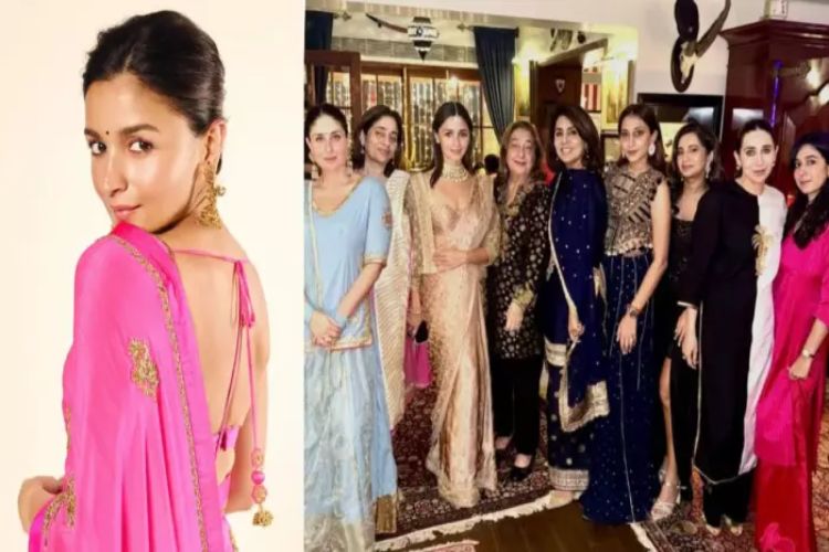 The entire Kapoor family gathered for Neetu Kapoor's pre-Diwali celebrations; pictures of Alia, Kareena and Karisma went viral.