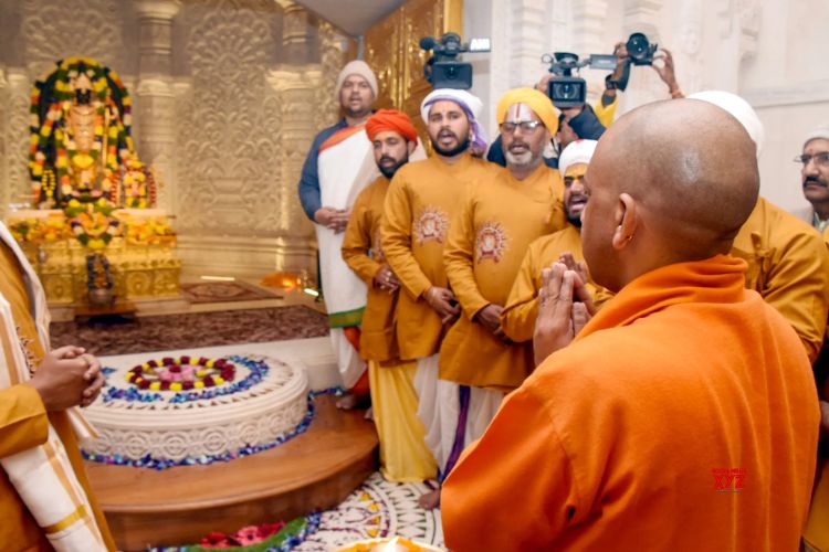 Chief Minister Yogi Adityanath visited Shri Ram Lalla in Ayodhya.