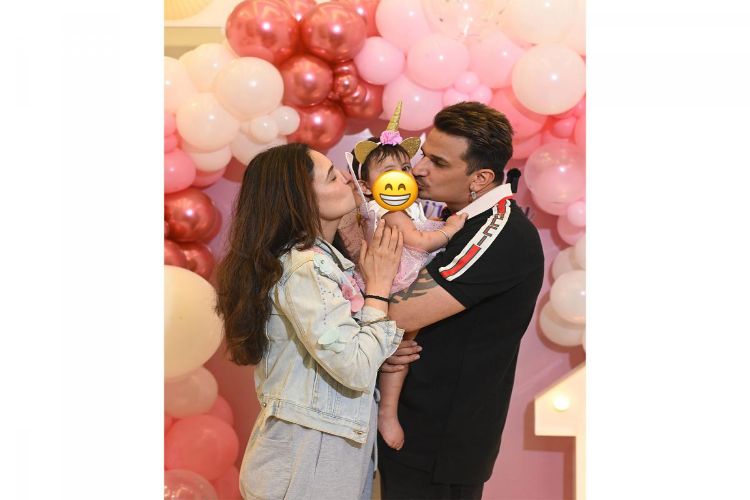 Prince Narula and Yuvika Chaudhary celebrated daughter Ekline's first birthday with a pink theme.
