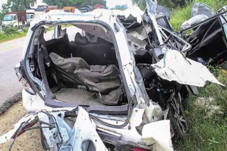 Four people died in a road accident in Jaipur