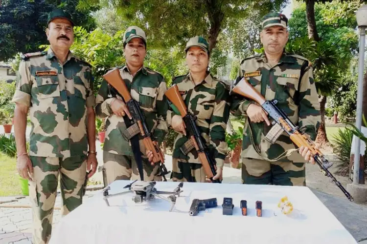 BSF foils cross-border smuggling, seizes drone with pistol in Amritsar