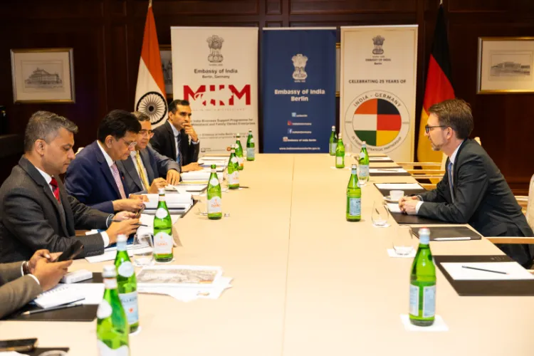 Piyush Goyal discusses investment opportunities in various sectors with German business leaders