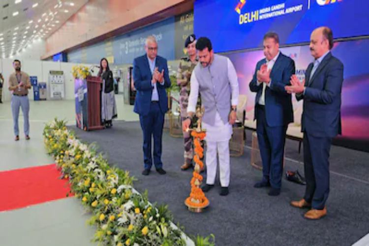 Civil Aviation Minister Naidu inaugurated the newly constructed Terminal-2 of Delhi airport.