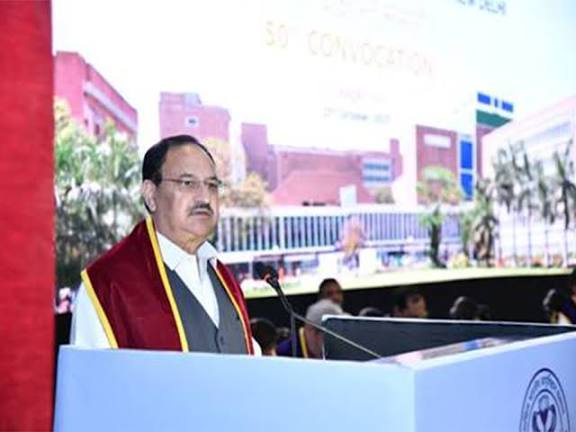 Union Health Minister JP Nadda addresses 50th convocation of AIIMS New Delhi