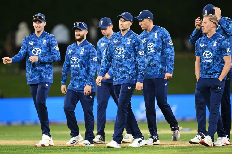 Despite Harry Brooke's century, New Zealand beat England by four wickets.