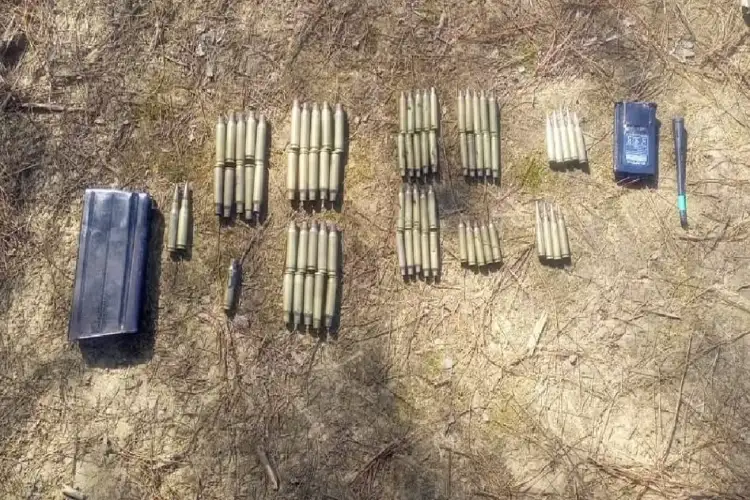 Assam Rifles recover arms, ammunition and war-like stores from Champhai